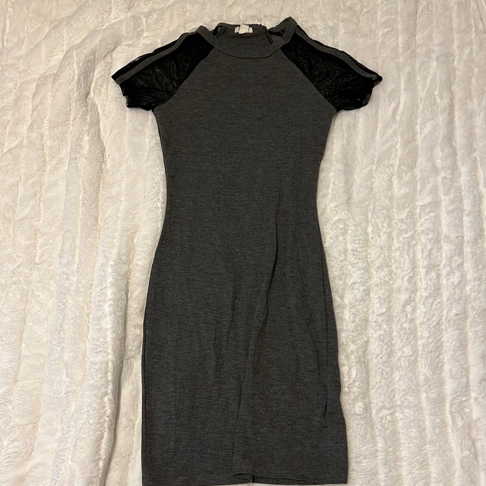 gray sport mini dress